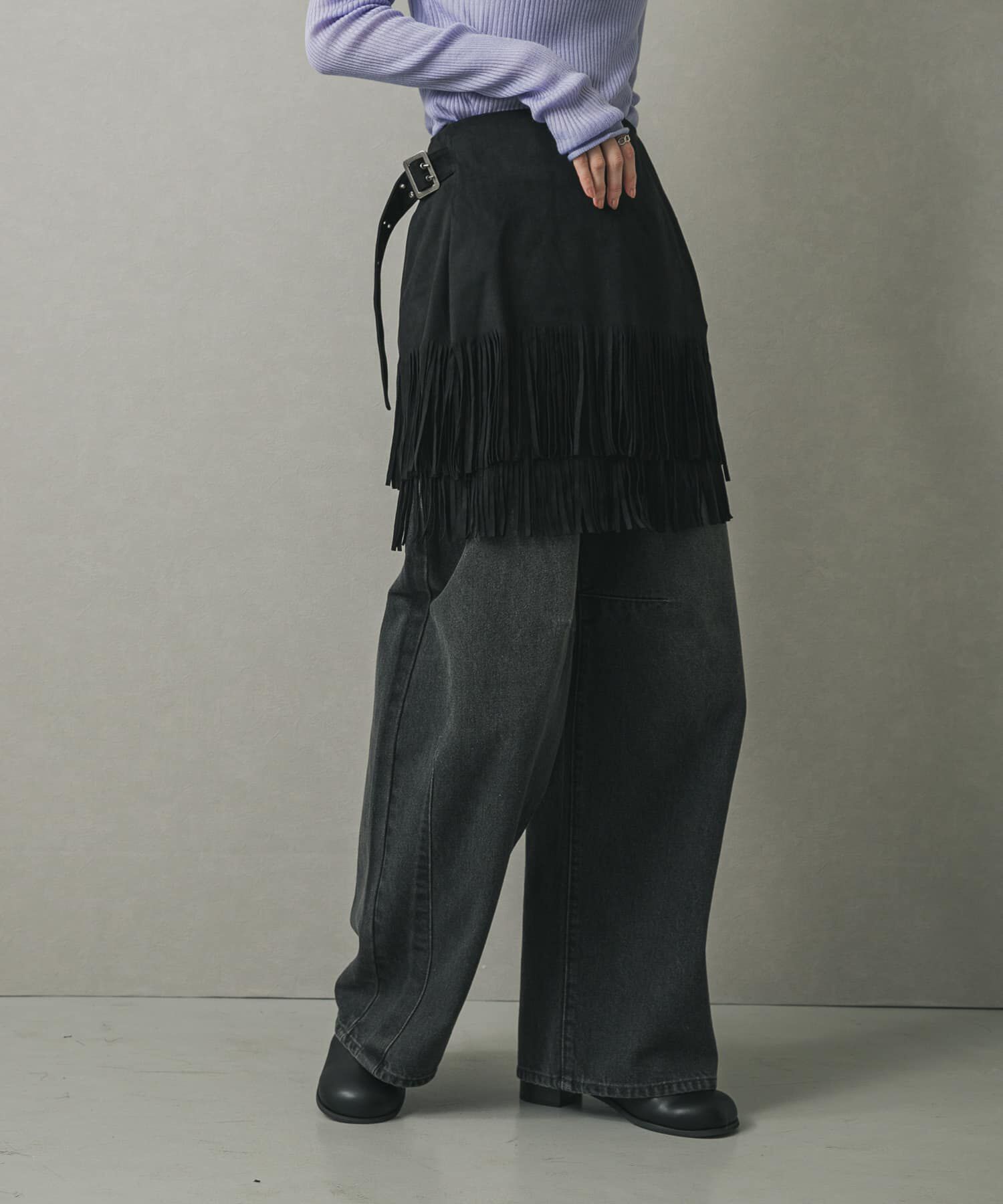 SENSE OF PLACE by URBAN RESEARCH「FSフリンジスカート」|スカート|