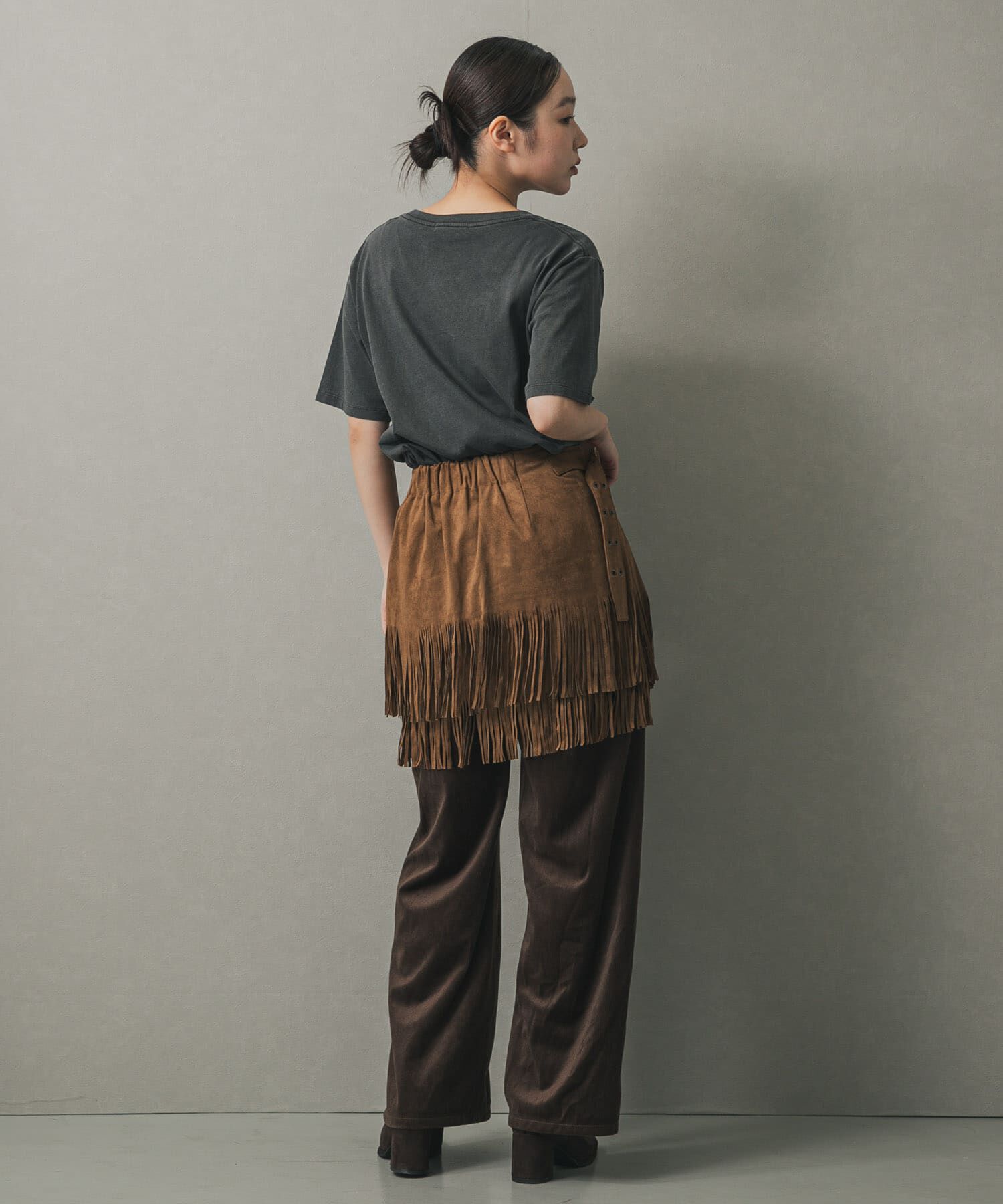 SENSE OF PLACE by URBAN RESEARCH「FSフリンジスカート」|スカート|