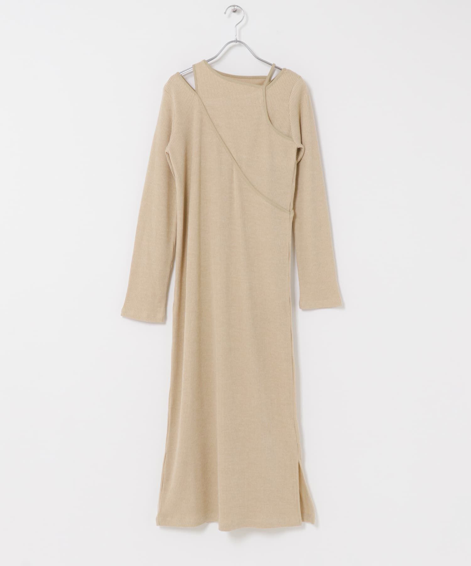 SENSE OF PLACE by URBAN RESEARCH「レイヤードデザインリブワンピース」|ワンピース|