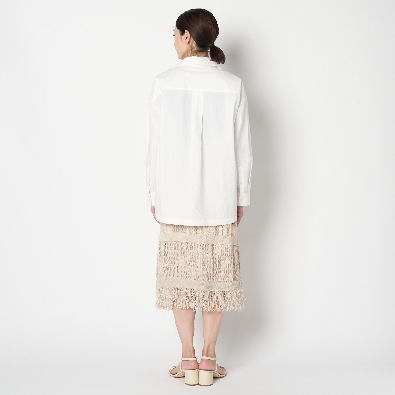 HELIOPOLE「HELIOPOLE LINEN TAPE TIERED SKIRT」|スカート|