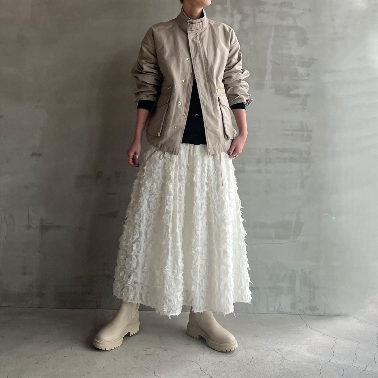 HELIOPOLE「HELIOPOLE JACQUARD SKIRT」|スカート|