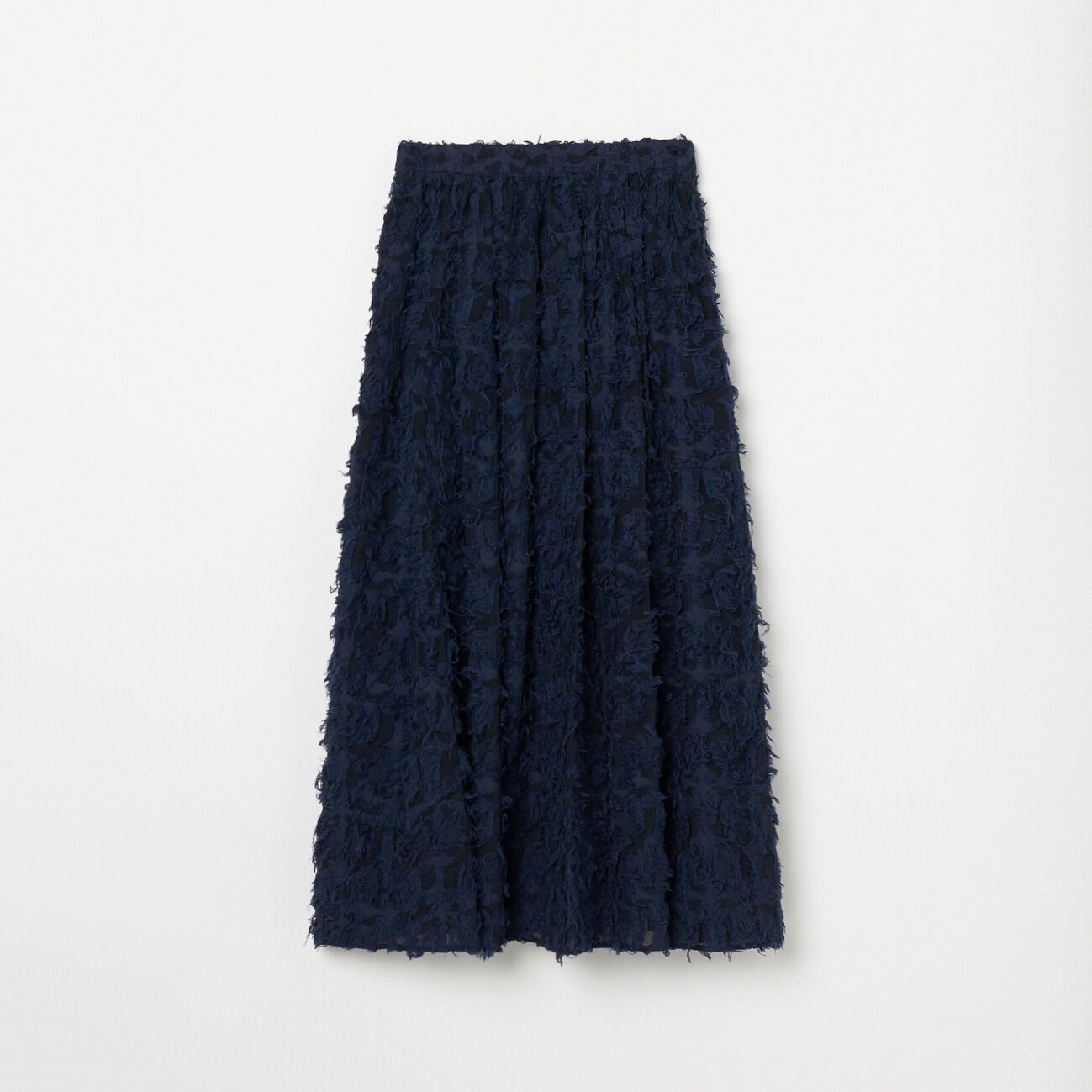 HELIOPOLE「HELIOPOLE JACQUARD SKIRT」|スカート|ネイビー