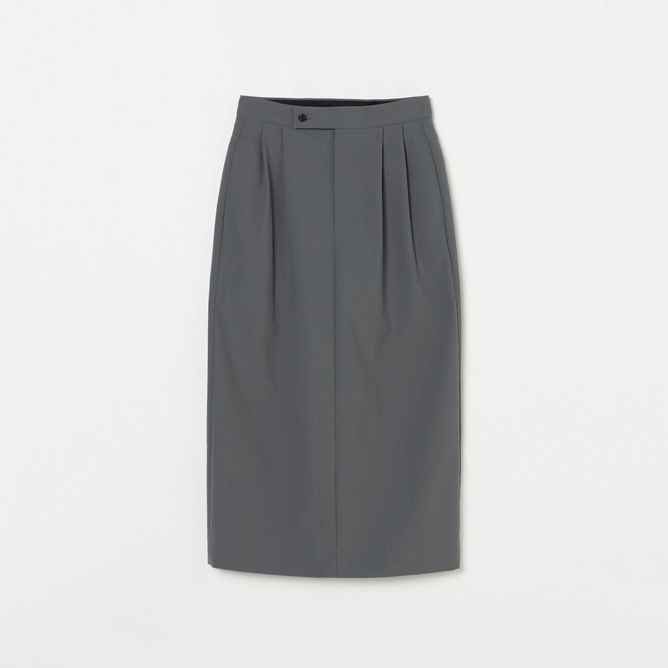 HELIOPOLE「HELIOPOLE STRETCH TUCK SKIRT」|スカート|スモーキーグリーン
