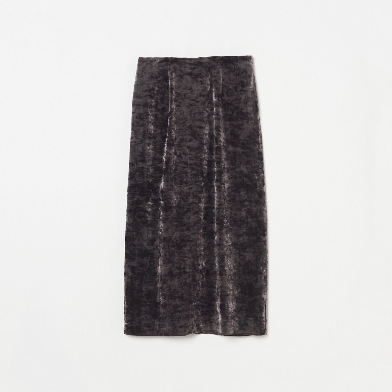 HELIOPOLE「HELIOPOLE CRUSHED VELOUR TIGHT SKIRT」|スカート|チャコールグレー