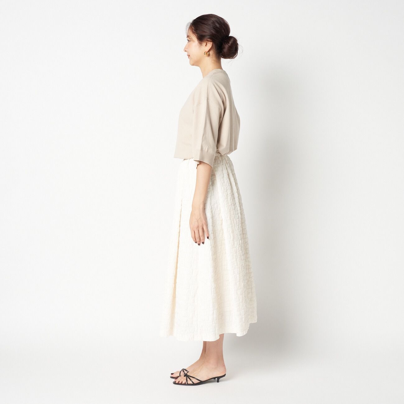 HELIOPOLE「HELIOPOLE JACQUARD A LINE SKIRT」|スカート|