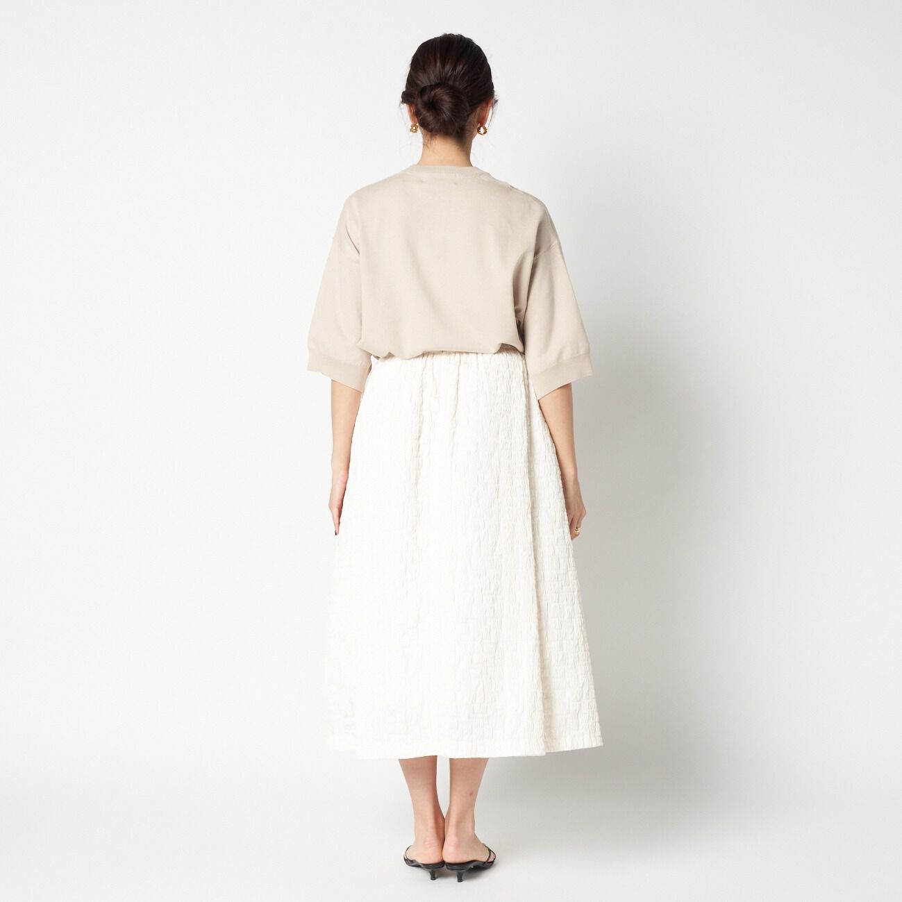 HELIOPOLE「HELIOPOLE JACQUARD A LINE SKIRT」|スカート|