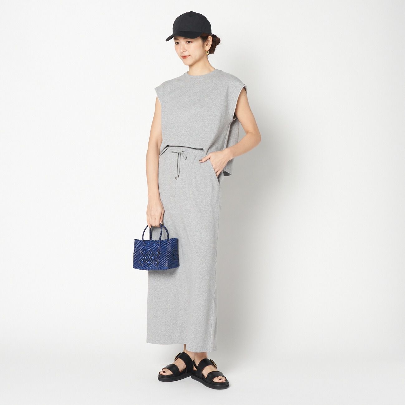 HELIOPOLE「HELIOPOLE I LINE SWEAT SKIRT」|スカート|