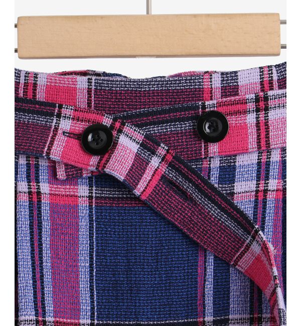 le.coeur blanc「MANTECO チェックハイウエストスカート」|タイト|