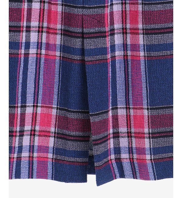 le.coeur blanc「MANTECO チェックハイウエストスカート」|タイト|