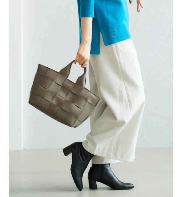 le.coeur blanc「ウールライクワイドクロップドパンツ」|スラックス|