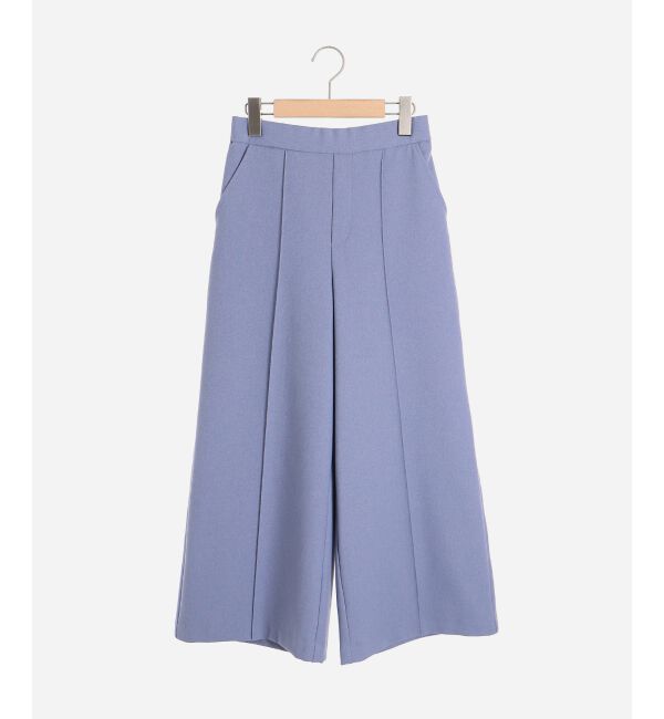 le.coeur blanc「ウールライクワイドクロップドパンツ」|スラックス|