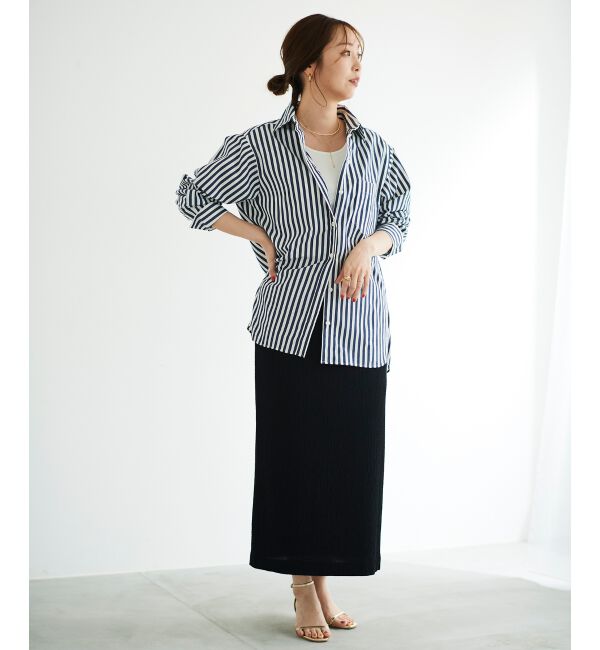 le.coeur blanc「ふくれジャガードタイトスカート」|タイト|