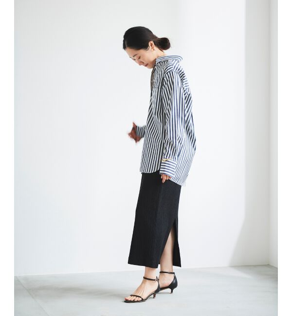 le.coeur blanc「ふくれジャガードタイトスカート」|タイト|