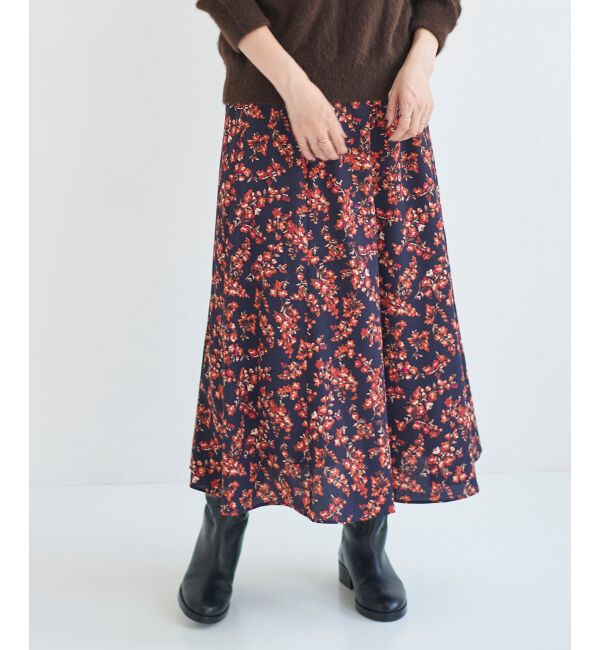 le.coeur blanc「アンティークデシンフラワープリントスカート」|スカート|