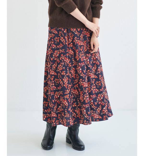 le.coeur blanc「アンティークデシンフラワープリントスカート」|スカート|