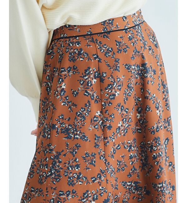 le.coeur blanc「アンティークデシンフラワープリントスカート」|スカート|