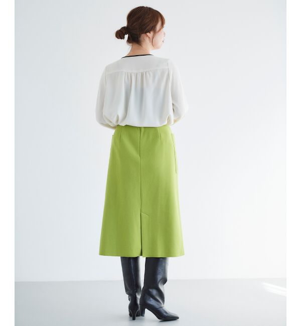 le.coeur blanc「ジャージーメルトントラペーズスカート」|スカート|