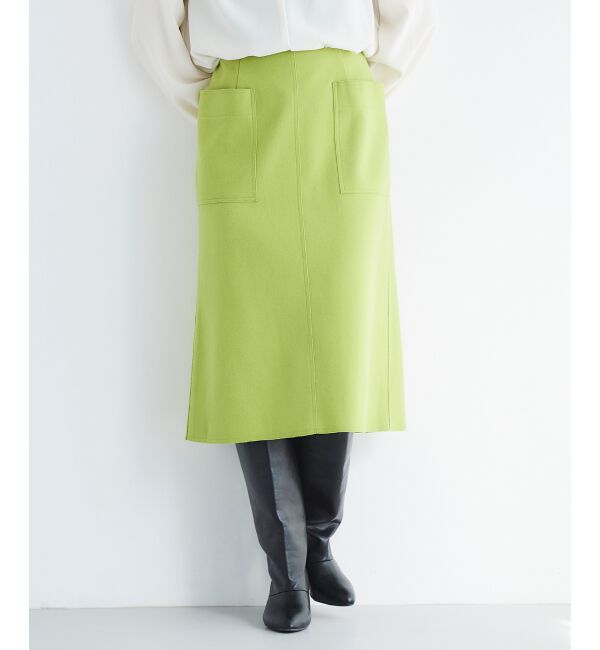 le.coeur blanc「ジャージーメルトントラペーズスカート」|スカート|