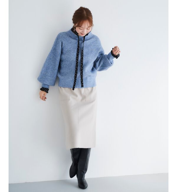 le.coeur blanc「ジャージーメルトントラペーズスカート」|スカート|