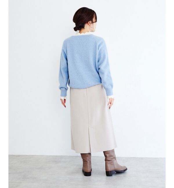 le.coeur blanc「ジャージーメルトントラペーズスカート」|スカート|