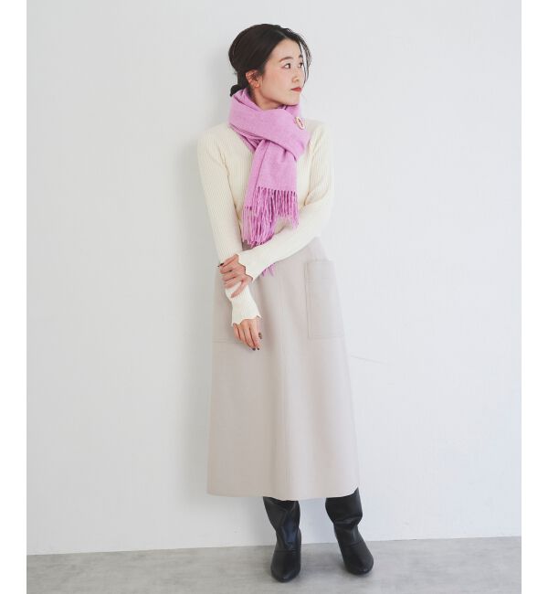 le.coeur blanc「ジャージーメルトントラペーズスカート」|スカート|