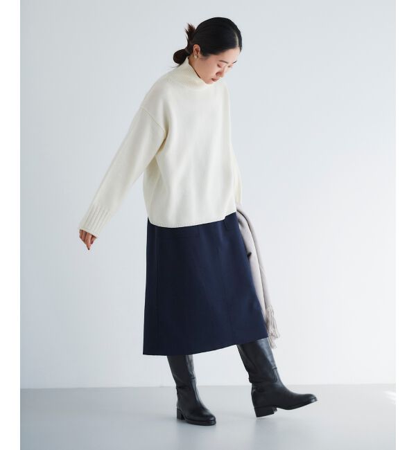 le.coeur blanc「ジャージーメルトントラペーズスカート」|スカート|