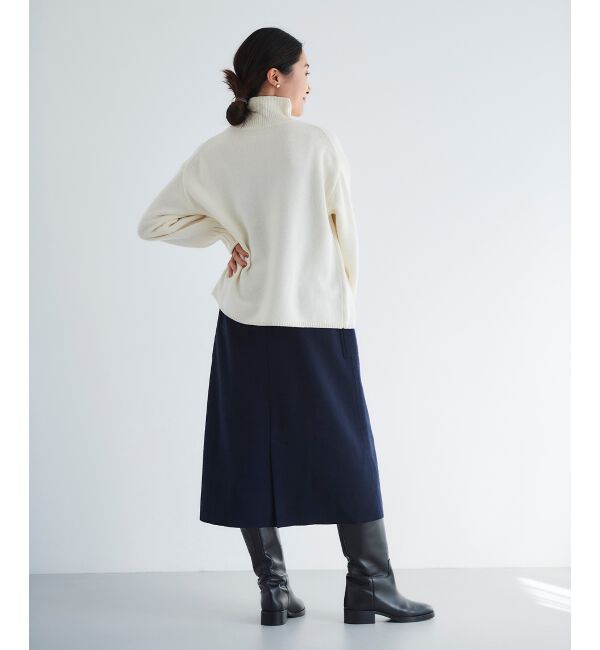 le.coeur blanc「ジャージーメルトントラペーズスカート」|スカート|