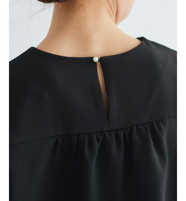 le.coeur blanc「パール付きプルオーバー&times;テーパードパンツセット」|スラックス|