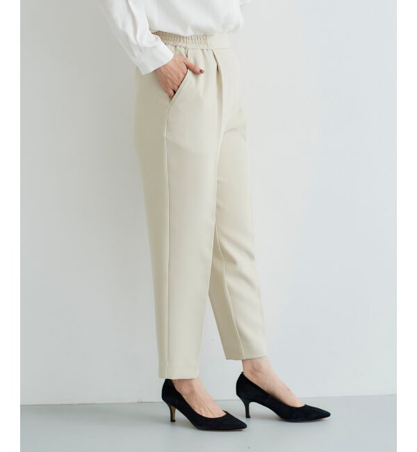 le.coeur blanc「パール付きプルオーバー&times;テーパードパンツセット」|スラックス|