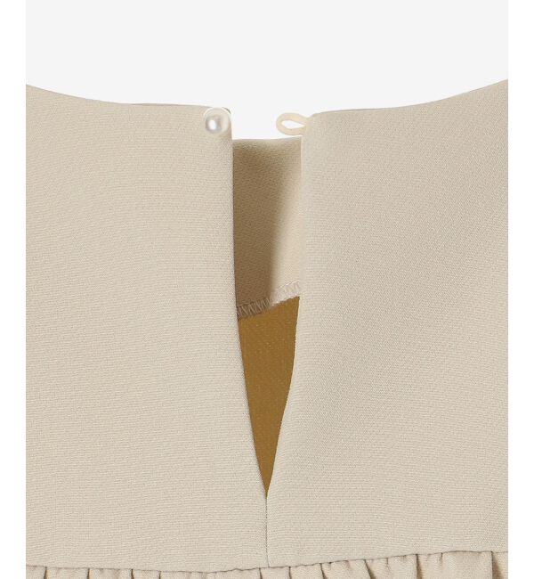 le.coeur blanc「パール付きプルオーバー&times;テーパードパンツセット」|スラックス|