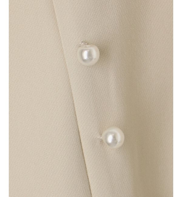 le.coeur blanc「パール付きプルオーバー&times;テーパードパンツセット」|スラックス|