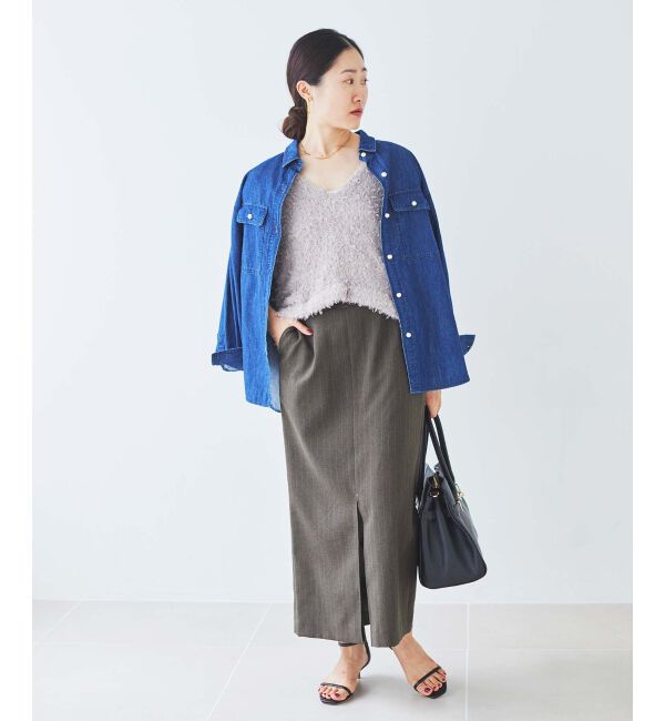 le.coeur blanc「ダブルスリットタイトスカート」|タイト|