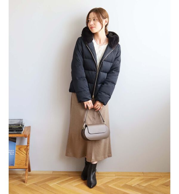 le.coeur blanc「《手洗い可能》カーゴポケットラップライクスカート」|スカート|