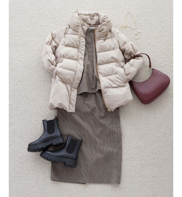 le.coeur blanc「チェックジャージータイトスカート」|タイト|