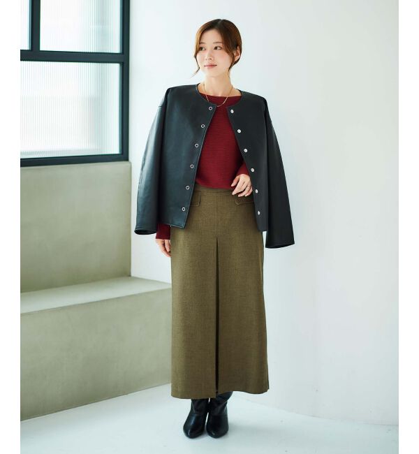 le.coeur blanc「ボックスタックロングスカート」|スカート|