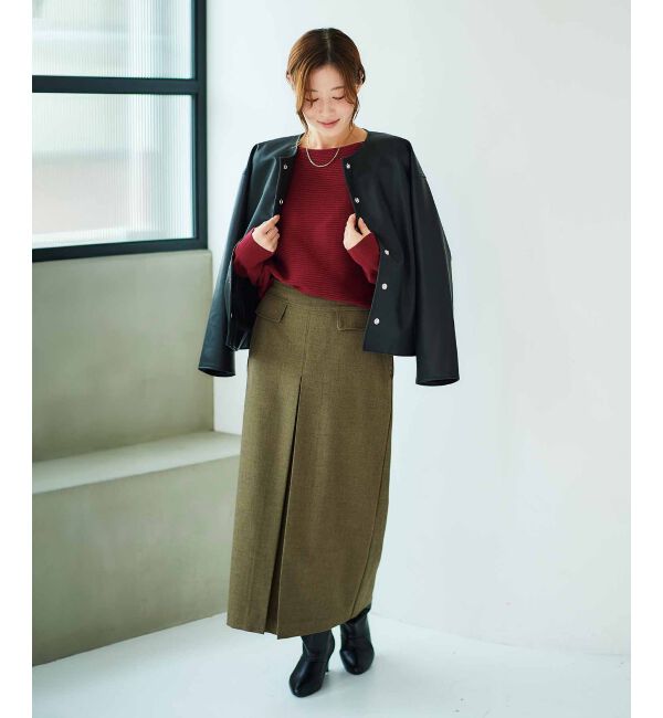 le.coeur blanc「ボックスタックロングスカート」|スカート|