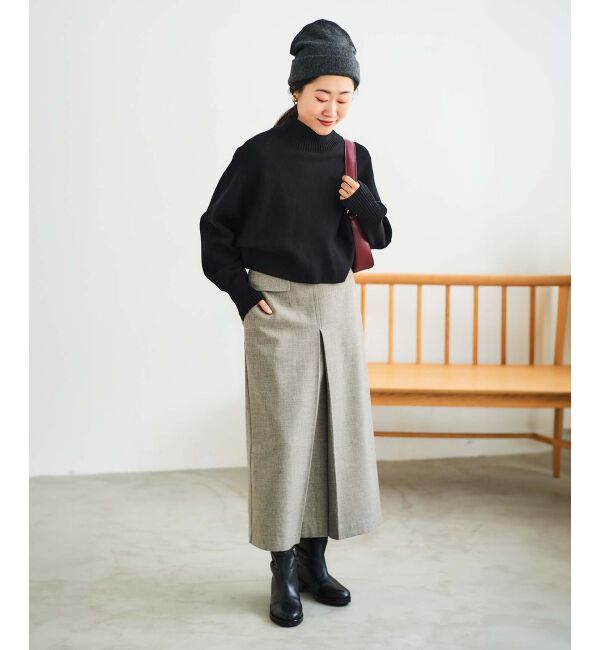 le.coeur blanc「ボックスタックロングスカート」|スカート|