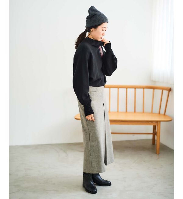 le.coeur blanc「ボックスタックロングスカート」|スカート|