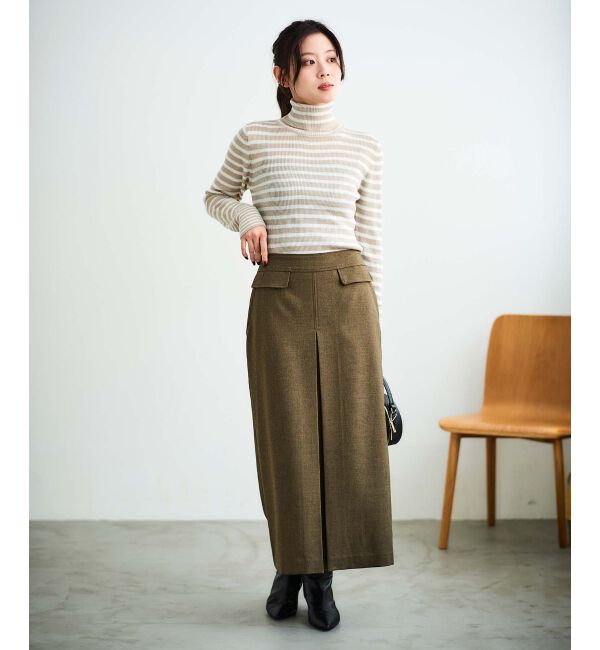 le.coeur blanc「ボックスタックロングスカート」|スカート|