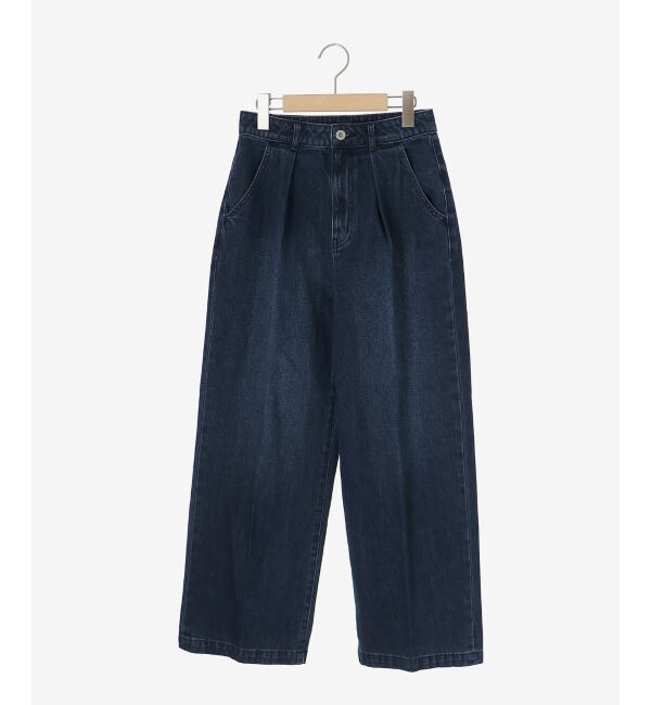 le.coeur blanc「タックワイドデニム」|デニム|
