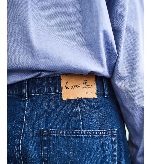 le.coeur blanc「タックワイドデニム」|デニム|