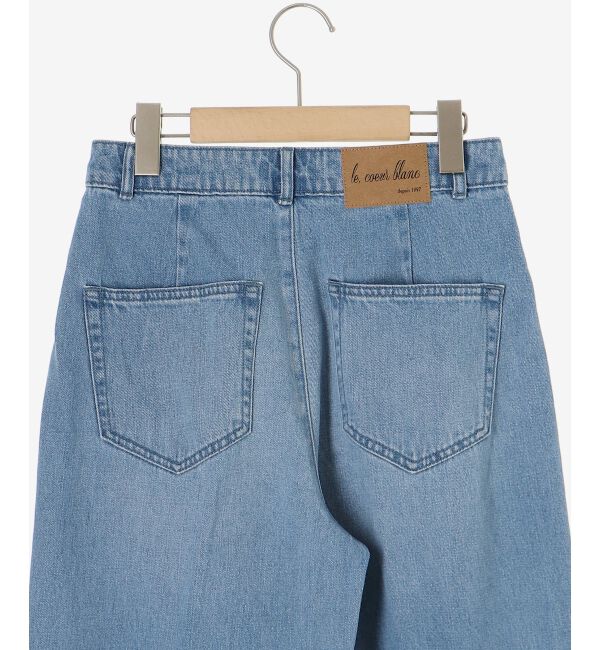 le.coeur blanc「タックワイドデニム」|デニム|