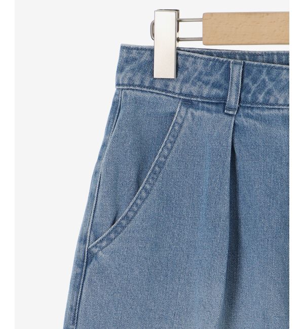 le.coeur blanc「タックワイドデニム」|デニム|