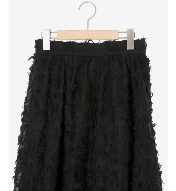 le.coeur blanc「《手洗い可能》カットジャガードギャザースカート」|スカート|