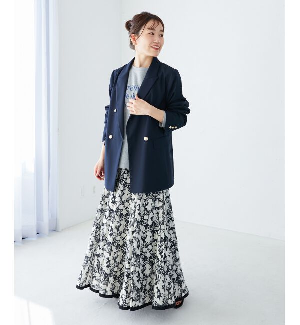  「《手洗い可能》Fanaka別注バイカラーフラワースカート」|スカート|