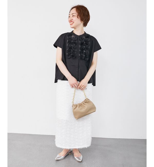  「シアーフリンジタイトスカート」|タイト|