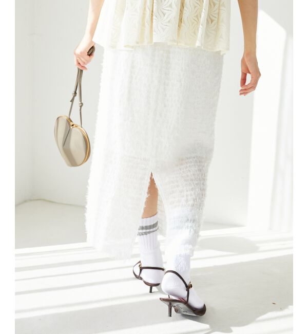  「シアーフリンジタイトスカート」|タイト|