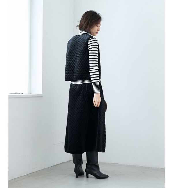  「TORRAZZO DONNAキルトベロアスカート」|スカート|