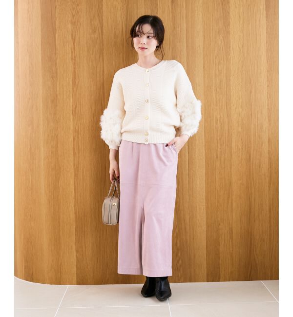  「リバーフェイクスエードタイトスカート」|タイト|