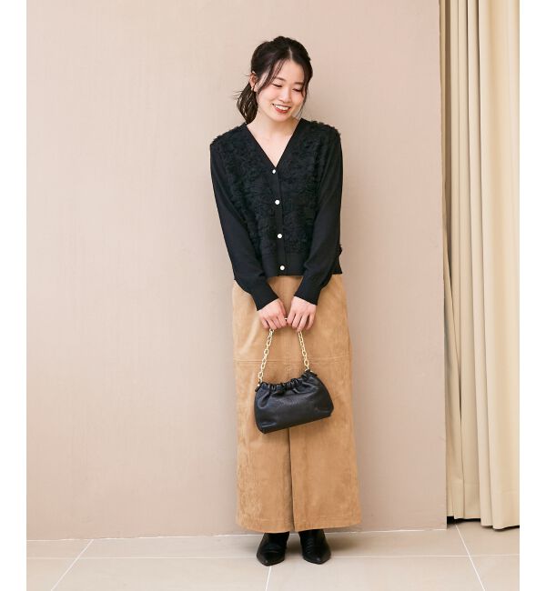  「リバーフェイクスエードタイトスカート」|タイト|